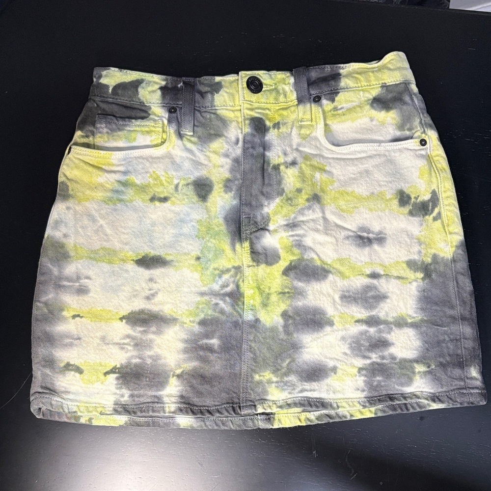 Hudson Jeans Tie-Dye Mini Skirt